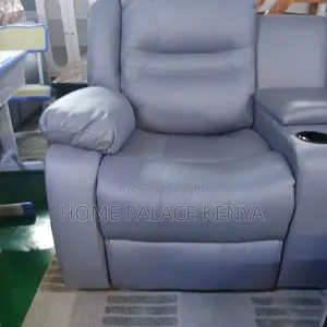 Kiti cha Luxury Recliner cha Mtu Mmoja - Ngozi ya Kijivu