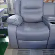 Kiti cha Luxury Recliner cha Mtu Mmoja - Ngozi ya Kijivu - 1
