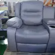 Kiti cha Luxury Recliner cha Mtu Mmoja - Ngozi ya Kijivu - 2