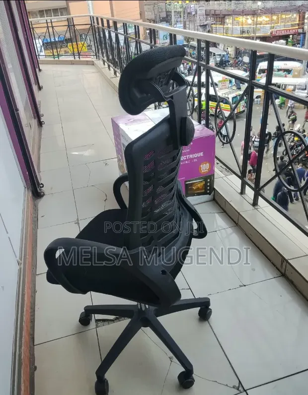 Breathable Mesh Computer Chair with Headrest - 1
