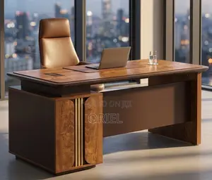 Professional Executive Computer Desk - Brown