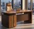 Professional Executive Computer Desk - Brown - 1
