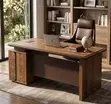 Professional Executive Computer Desk - Brown - 4