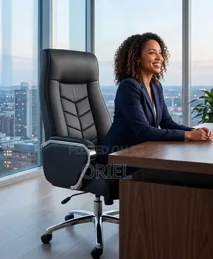 High-Back Leather Executive Office Chair