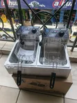 ElectroMate 12L Commercial Double Deep Fryer (6L+6L) - 1