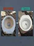 Professional Toilet Restoration & Hard Water Stain Removal - 1