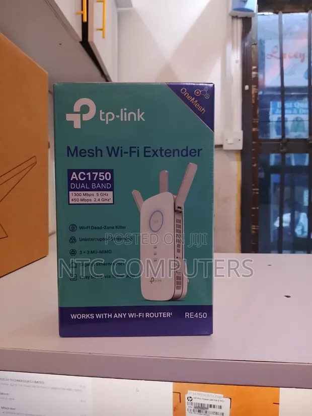 TP-Link RE450 AC1750 Dual Band Mesh WiFi Extender - 1