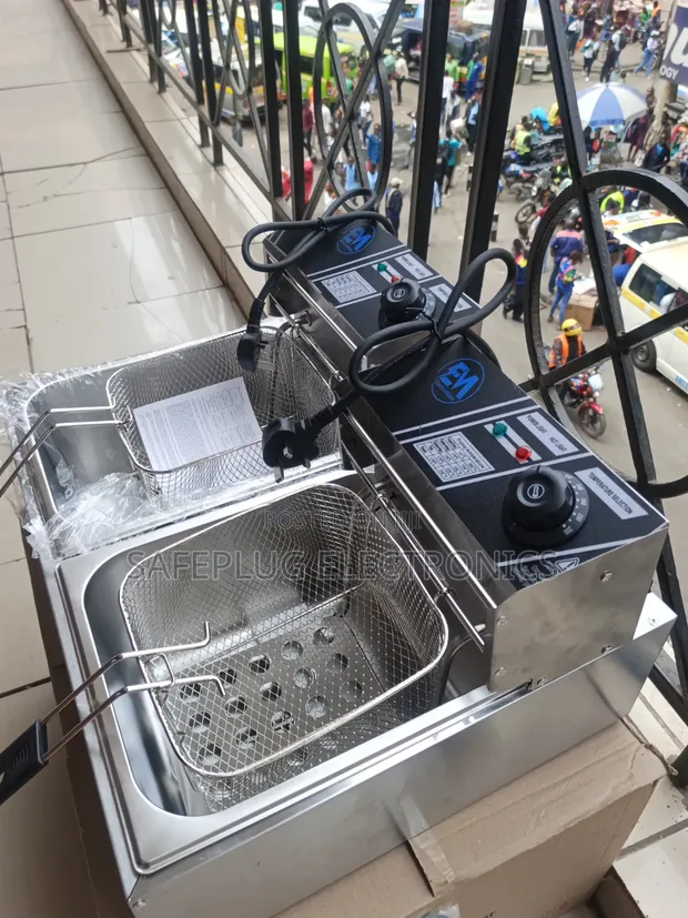 Heavy Duty 12L Stainless Steel Commercial Chips Fryer - 1