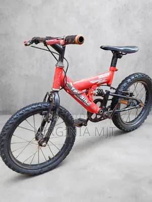 Kids Mountain Bike - Red, 16-inch Wheels