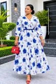 Elegant Long Floral Dresses - Size L-XXL - 2