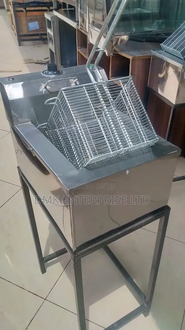 New Single Stainless Steel Electric Commercial Deep Fryer - 1