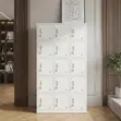 15-Door Gray Metal Locker Cabinet - 4