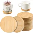 Seti ya Bamboo Coasters Zinazoweza Kubandikwa Jina - 2
