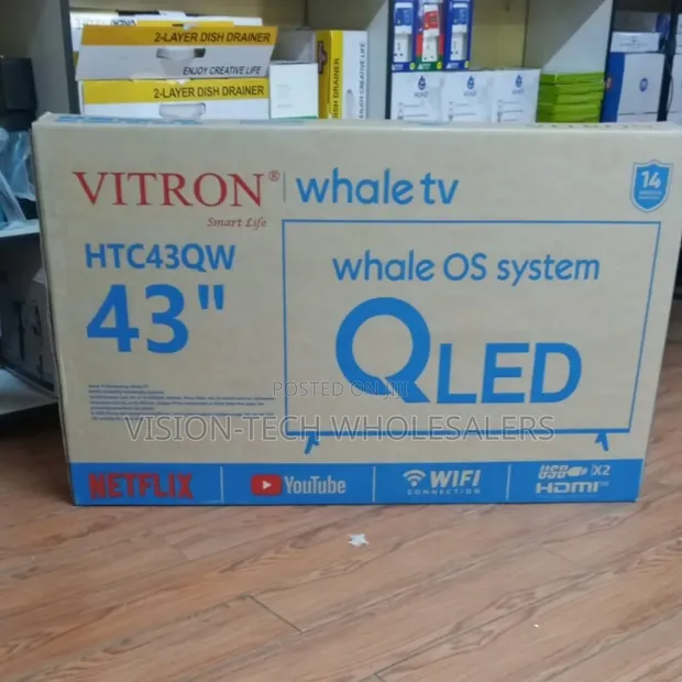 Vitron 43" Smart Whale OS TV - Model 2026 - 1