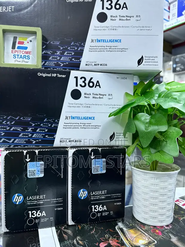 HP 136A Toner Cartridge - Nyeusi - 1