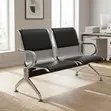 Benchi la Kusubiri la Viungo 2 Nyeusi lenye Padi - 4