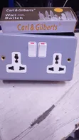 Twin Metallic Socket na Pattress - 2