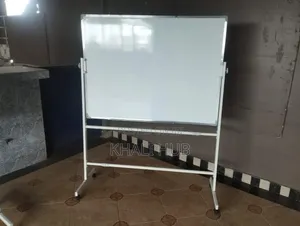 Double-Sided Mobile Whiteboard 4ft x 3ft with Stand
