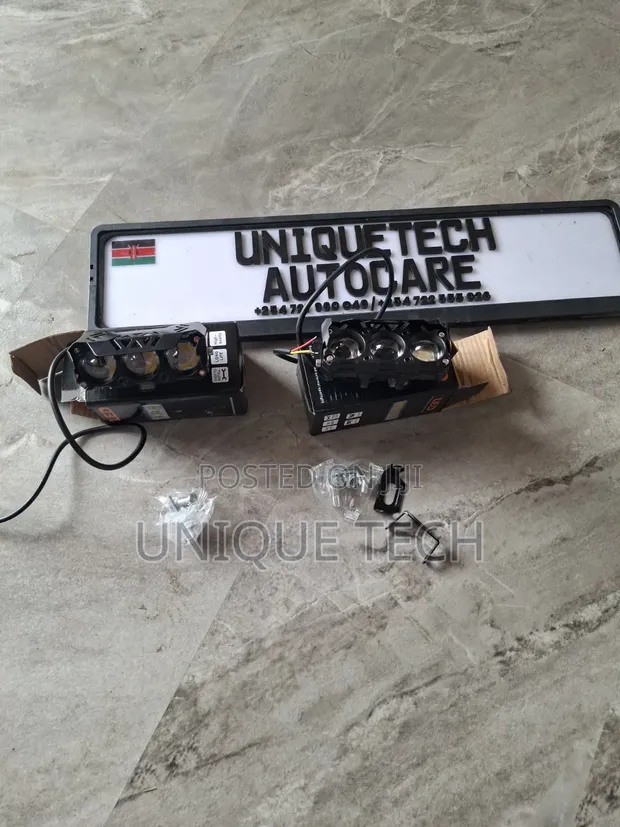 Universal 3-Colour LED Fog Lamps for Motorcycles & Cars - 1