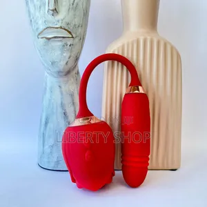 2-in-1 Rose Toy Vibrator - Dual Stimulation