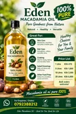 Eden Macadamia Oil - 100% Pure - 2
