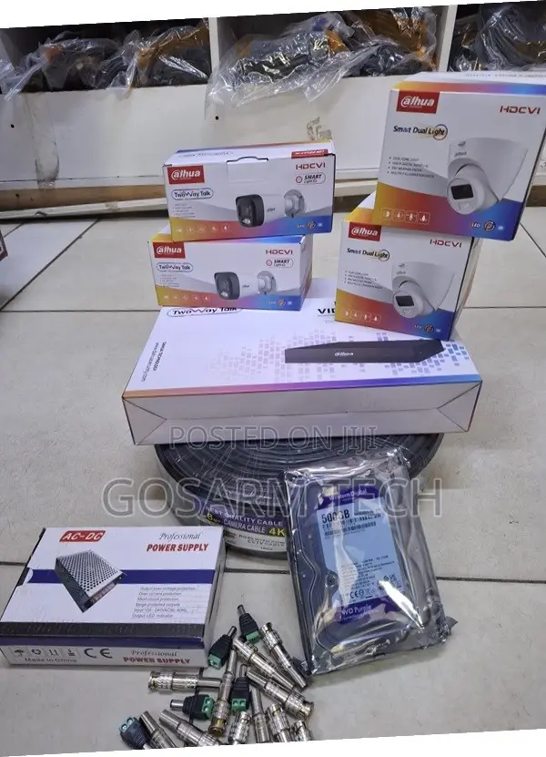 Dahua 4-Channel Smart Dual 2MP CCTV Kit - 1