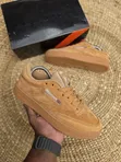 Viatu vya Reebok Club C 85 vya Ngozi Rangi ya Brown - 1
