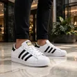 Adidas Superstar White Sneakers - 1