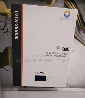 Lvtopsun 2.5kWh 25.6V 100Ah LiFePO4 Lithium Battery