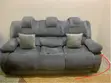 Luxury Elegant Sofa Set - Gray Suede - 1
