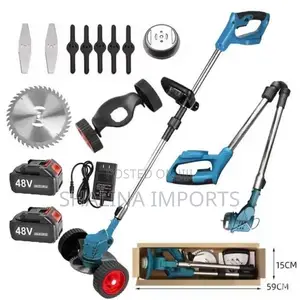 Foldable Cordless Lawn Mower with 2 x 48V Batteries
