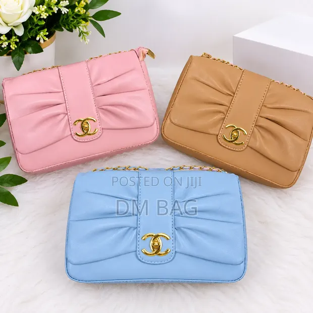 Elegant Ruched Chain Shoulder Bag - 1