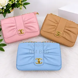 Elegant Ruched Chain Shoulder Bag