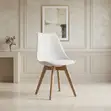 Nordic Style Wooden Eames Dining Chair - 5