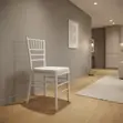 Elegant Plastic Wedding Chair - White - 1