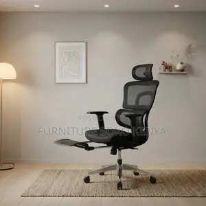 Ergonomic Mesh Office Chair with Footrest