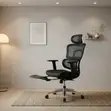 Ergonomic Mesh Office Chair with Footrest - 1