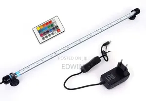 Taa ya Aquarium ya LED Isiyo na Maji na Kidhibiti cha Mbali (RGB, 57cm)