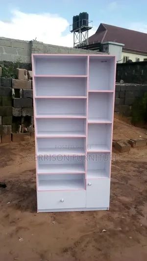 Kabati la Hifadhi Nyeupe na Pink
