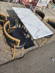 Restaurant Table (4x2) with 4 Chairs - 2
