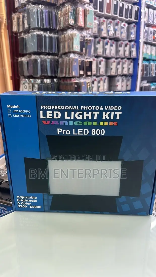 Pro LED 800 Studio Light Kit na Tripod Stand - 1