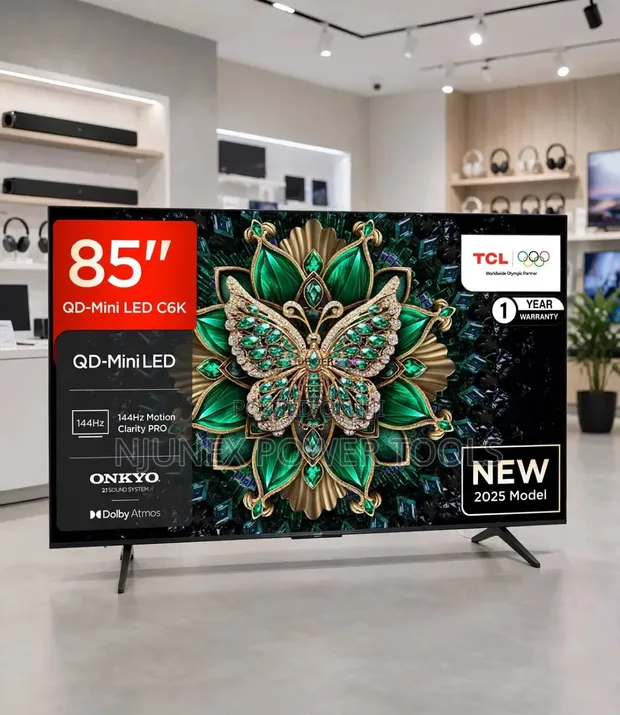TCL 85" C6K (85C6K3) 4K UHD Premium Smart Google TV (2025 Model) - 1