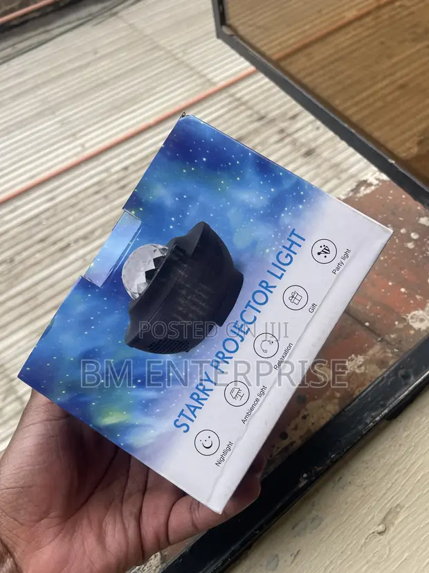 Starry Projector Ambient Light with Bluetooth Speaker - 1