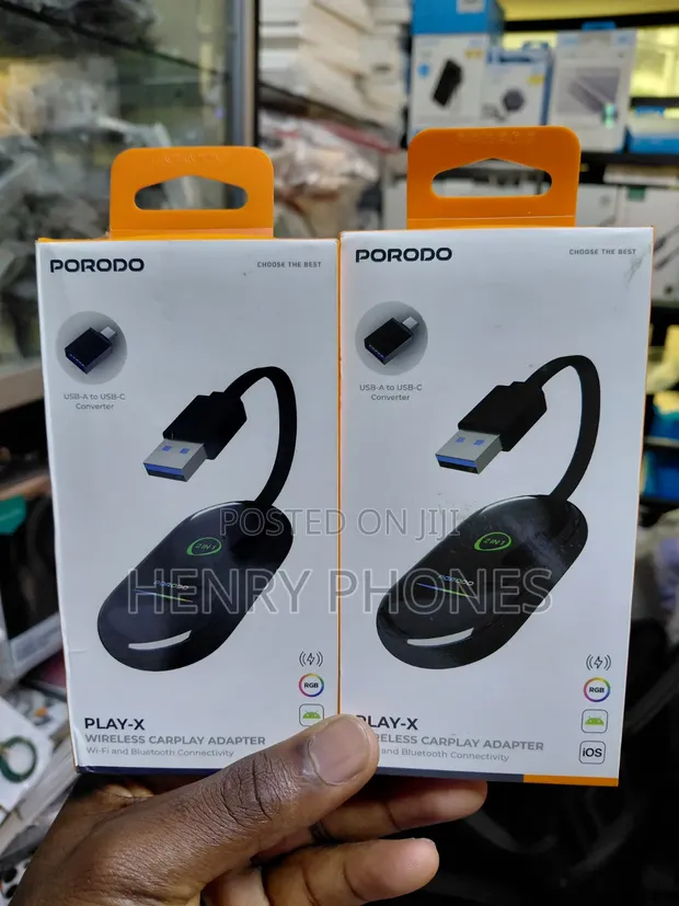 Porodo Wireless CarPlay Adapter - 1
