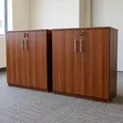 Brown Office Storage Cabinets with Lock - 5
