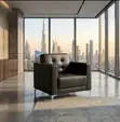 Ofisi Sofa ya Mtu Mmoja ya Kiti cha Juu - 5
