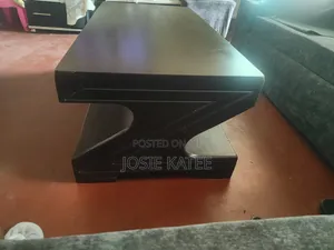 Dark Brown Heavy Wood Living Room Table