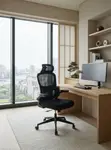 Ergonomic Posture Support Office Chair - Black - 4