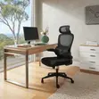 Ergonomic Posture Support Office Chair - Black - 5