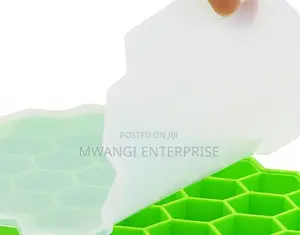 Honeycomb Silicone Ice Cube Mould yenye Lid
